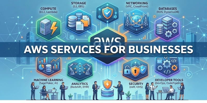 What types of services does AWS provide for businesses?
